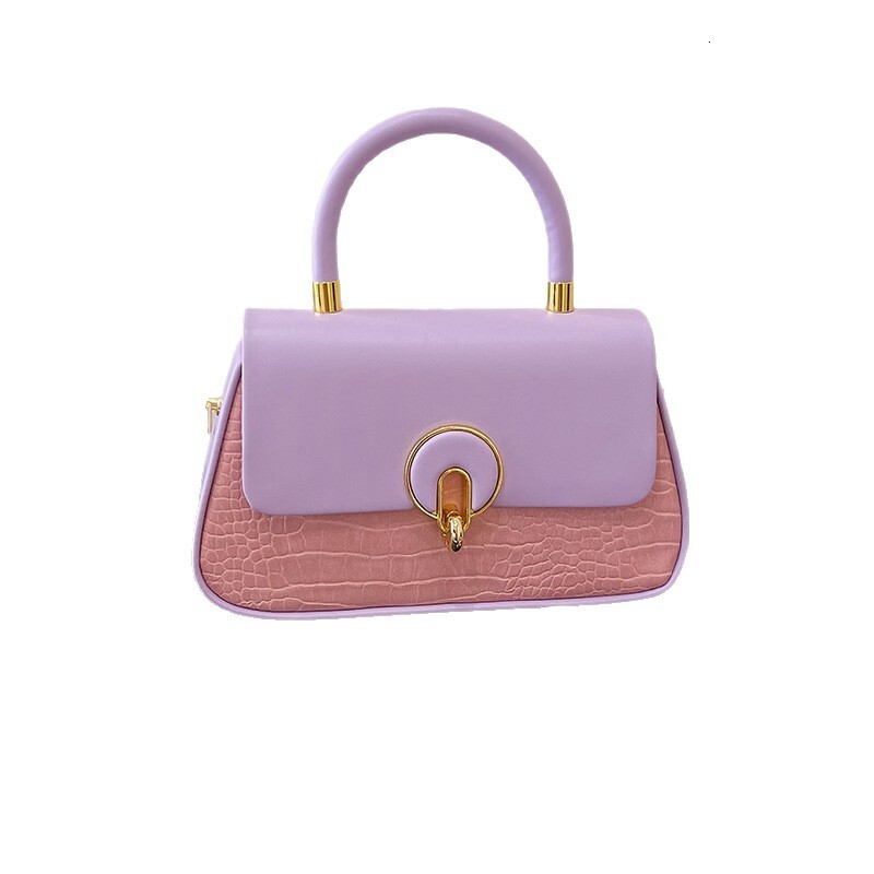 Color-Block Handbag for Women 2025 New Trendy Fashion Patchwork Single Shoulder Crossbody Small Square Bag ddmymoon