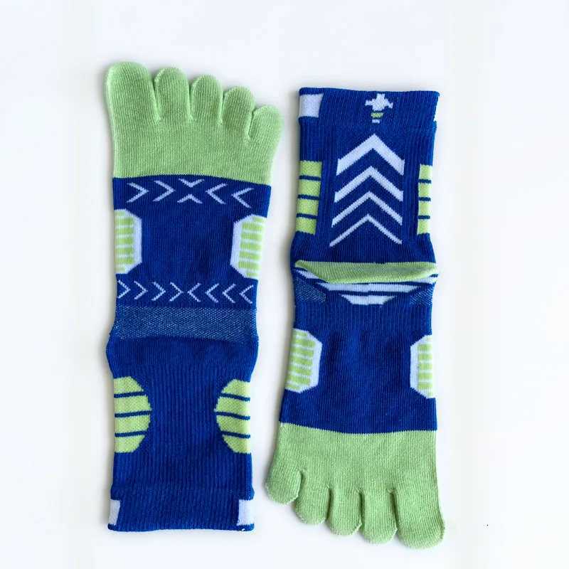 1/5 Pairs Basketball Toe Socks Compression Thick Bright Color Cotton Mesh Breathable Fitness Hiking Sport Outdoor 5 Finger Socks Z250731