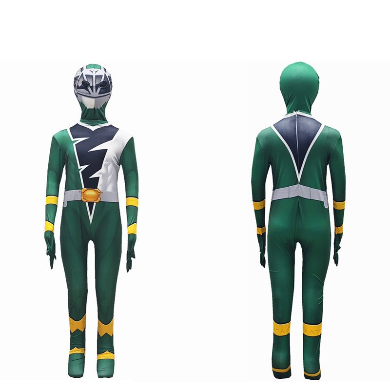 Children's Dragon Knight one-piece tight cosplay costume, multi-color team style hero costume, Halloween party stage performance costume