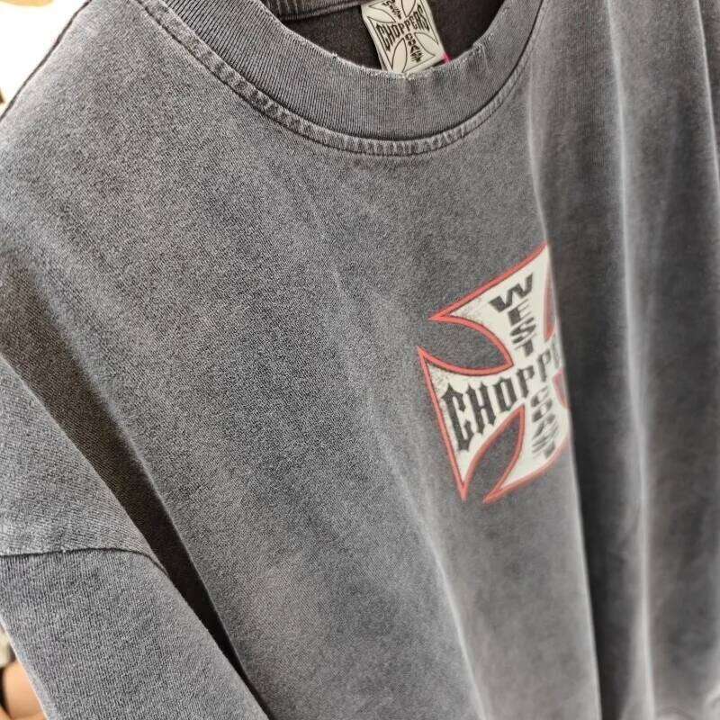 Casual West Coast Choppers T-Shirt Trendy Streetwear Breathable Fabric Loose Fit Daily Outfit