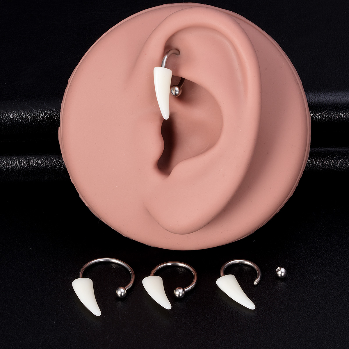 Fang Fang Horseshoe Ring Stainless Steel Lip Ring Body Piercing Jewelry Ear Bone Ring Wholesale