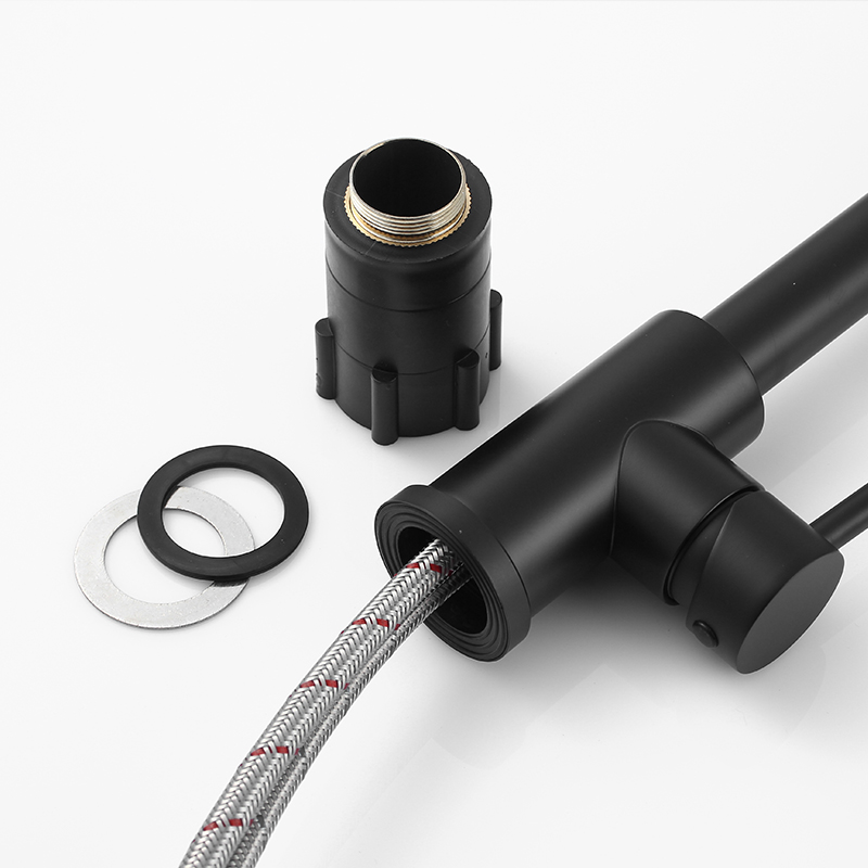 Modern Kitchen Faucet with Pull-Out Spring - Durable Design for Easy Operation