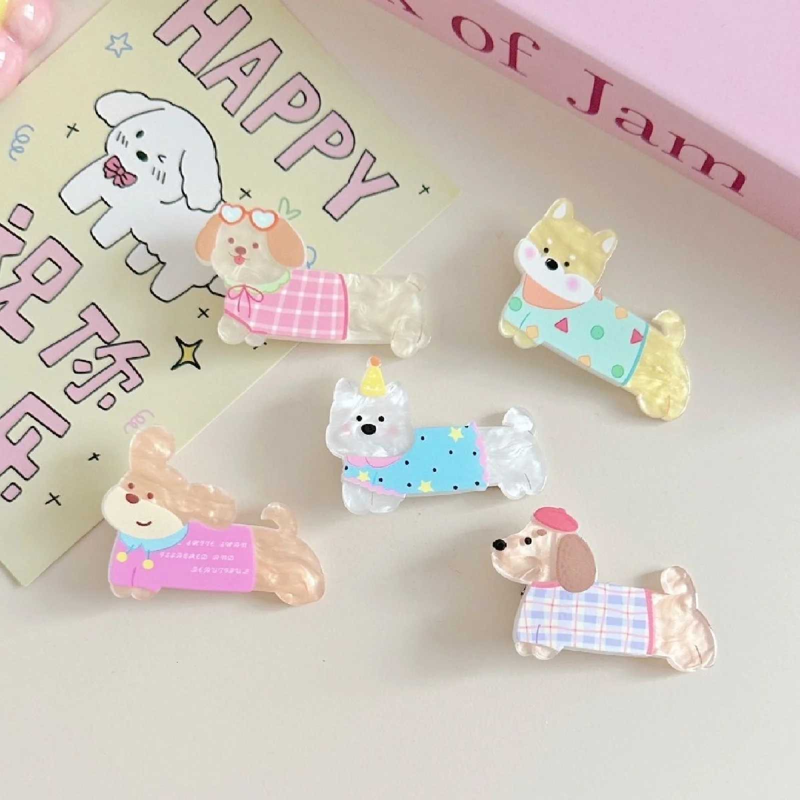 10pcs Hair Clips Sweet Laser Kids Girls Side Clips Cute Cartoon Bangs Clips Broken Hair Duckbill Clips Five Pairs Clip R250730