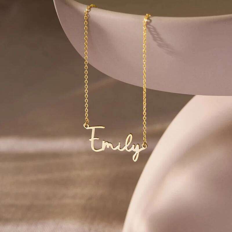 Custom Name Necklace Women Men Personalized Stainless Steel Jewelry Customized Pendant Family Gift For Girl Choker Chains