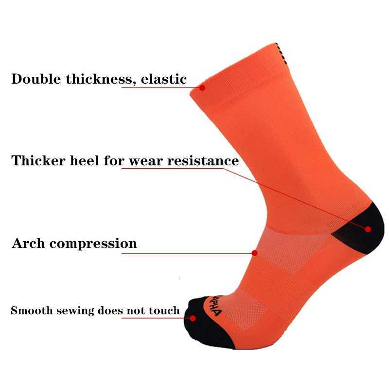 3 Pairs Cycling Socks Men High Quality Breathable Mesh Sports Road Bicycle Socks Outdoor Running MTB Racing Cycling Bike Socks Z250731