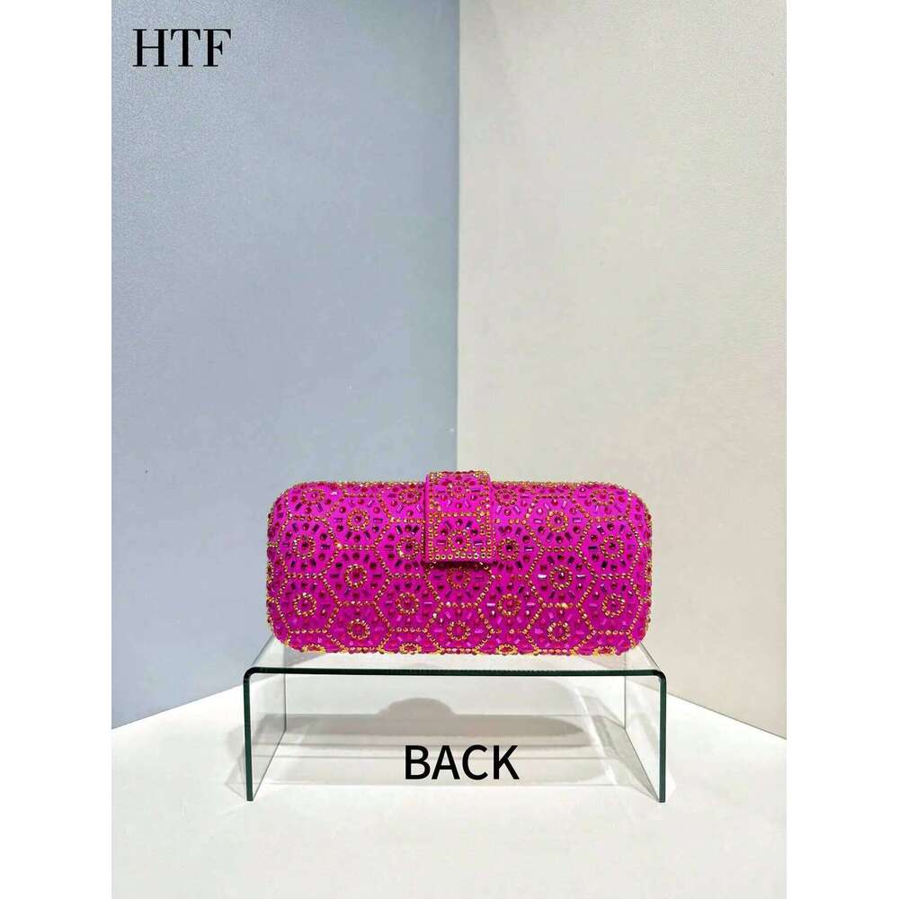 Shiny Dia Evening Glitter Handbag Sequin Decor Novelty Glamorous Prom Portable For Party Girl Bag Wedding Ba