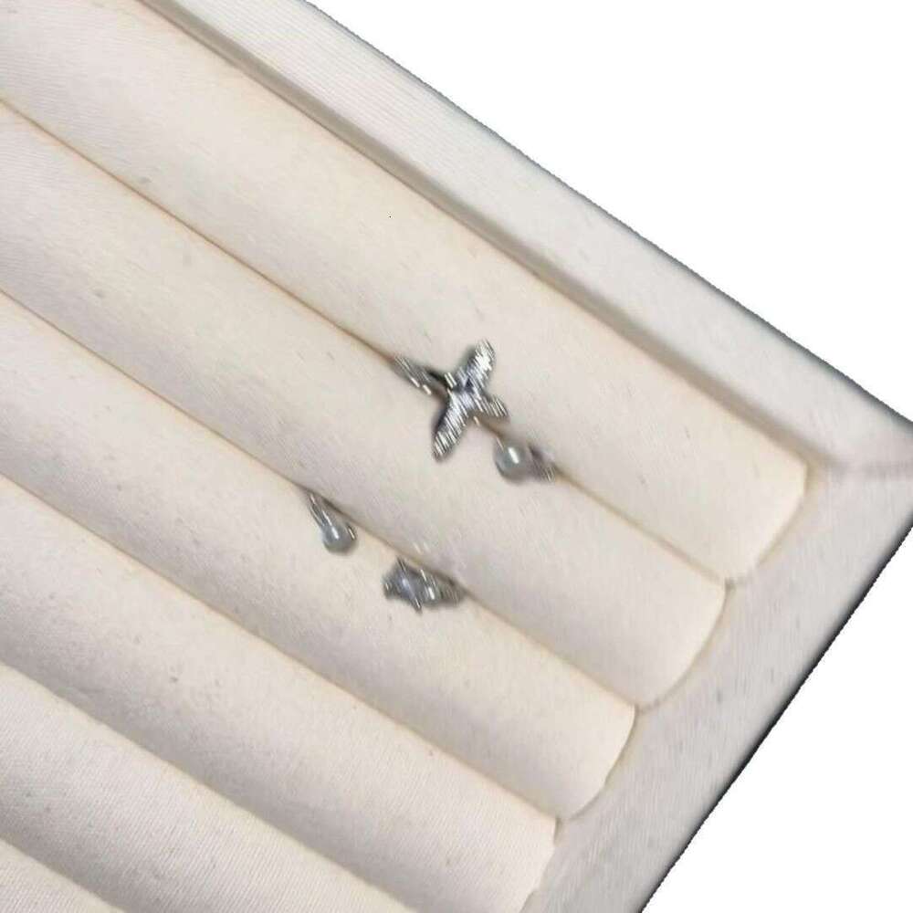 Ins Style New Simple Cross Zircon Pearl Open Index Finger Light Luxury Versatile Women's Star Ring 19e