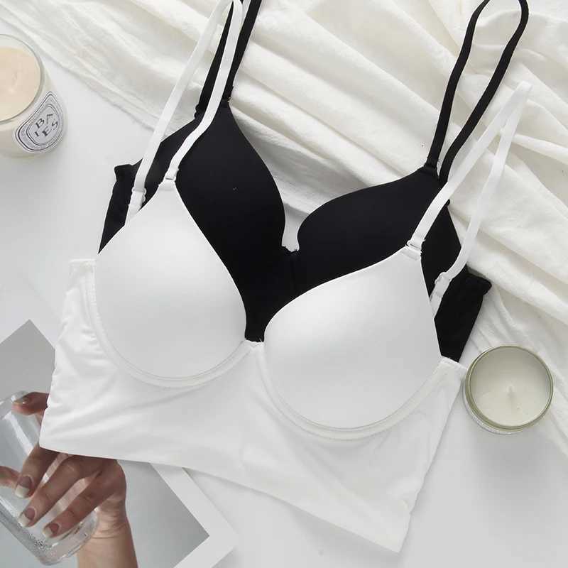 Invisible Lift Up Bra Backless Women Summer Bras Low Cut Sexy Plunge Brassiere Open Back Underwear Seamless Deep U Lingerie Z250730