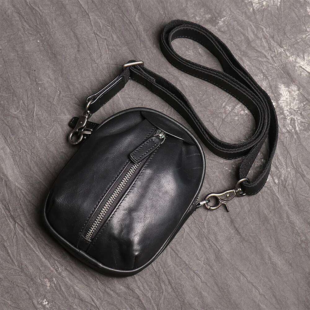 LUOKIR Women's First Layer Cowhide Shoulder Men's Fashionable And Versatile Crossbody Large Capacity Leather Phone Bag 250731