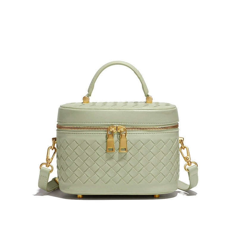 2025 Women Trendy Small Square Elegant Versatile Woven Handbag Fashion Simple Single Shoulder Crossbody Mini Box Bag