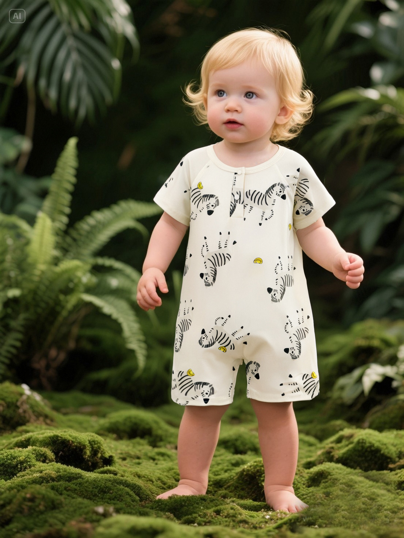 Summer Baby Homewear: Breathable Thin Fabric Newborn Jumpsuits with Shortsleeves