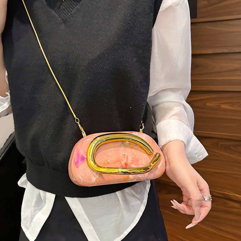Designer Bag Luxury Bag Hot Selling Acrylic Metal Box Square New Model Versatile Shoulder Handheld Crossbody Shoulder Bag Small For Banquets