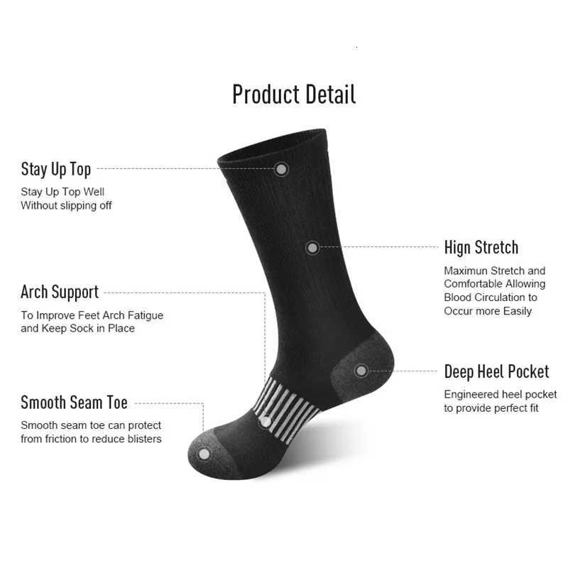 6 Pairs Men Basketball Sports Socks Fashionable Black White Color Sweat Absorbing Breathable Comfortable Leisure Running Socks Z250731