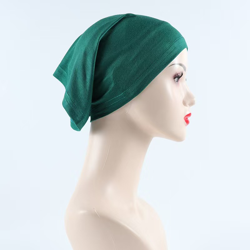T1356 rayon jersey headscarf bottoming hat elastic mercerized cotton tube