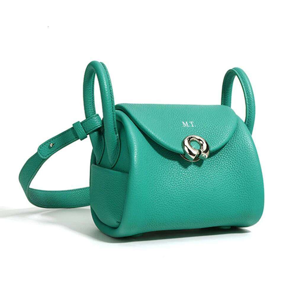 Genuine Leather Women Shoulder Custom Female Cowhide Crossbody Bag Personalize Name Original Brand New Handbags