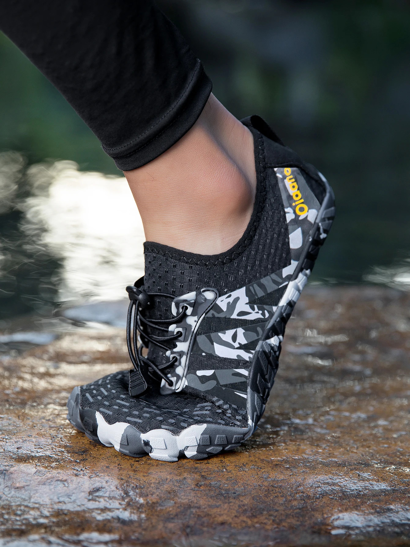 Oiaano Unisex Man Woman Shoes Anti-Non Slip Durable Black Water Barefoot Soft Sole Light Breathable Sport Outdoor Walk Running 250725