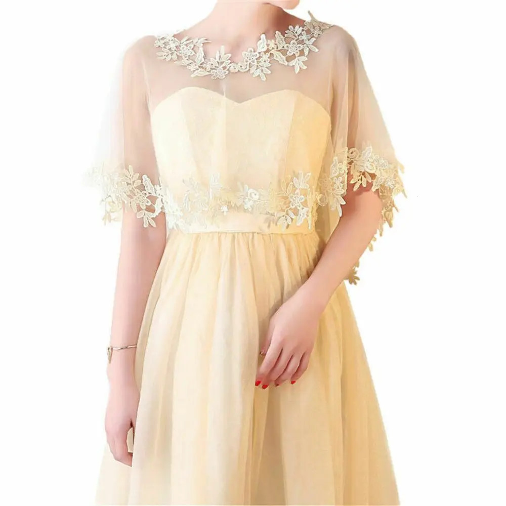 Summer Casual Party Evening Dress Shawl Elegant Lace Wedding Cape 250731