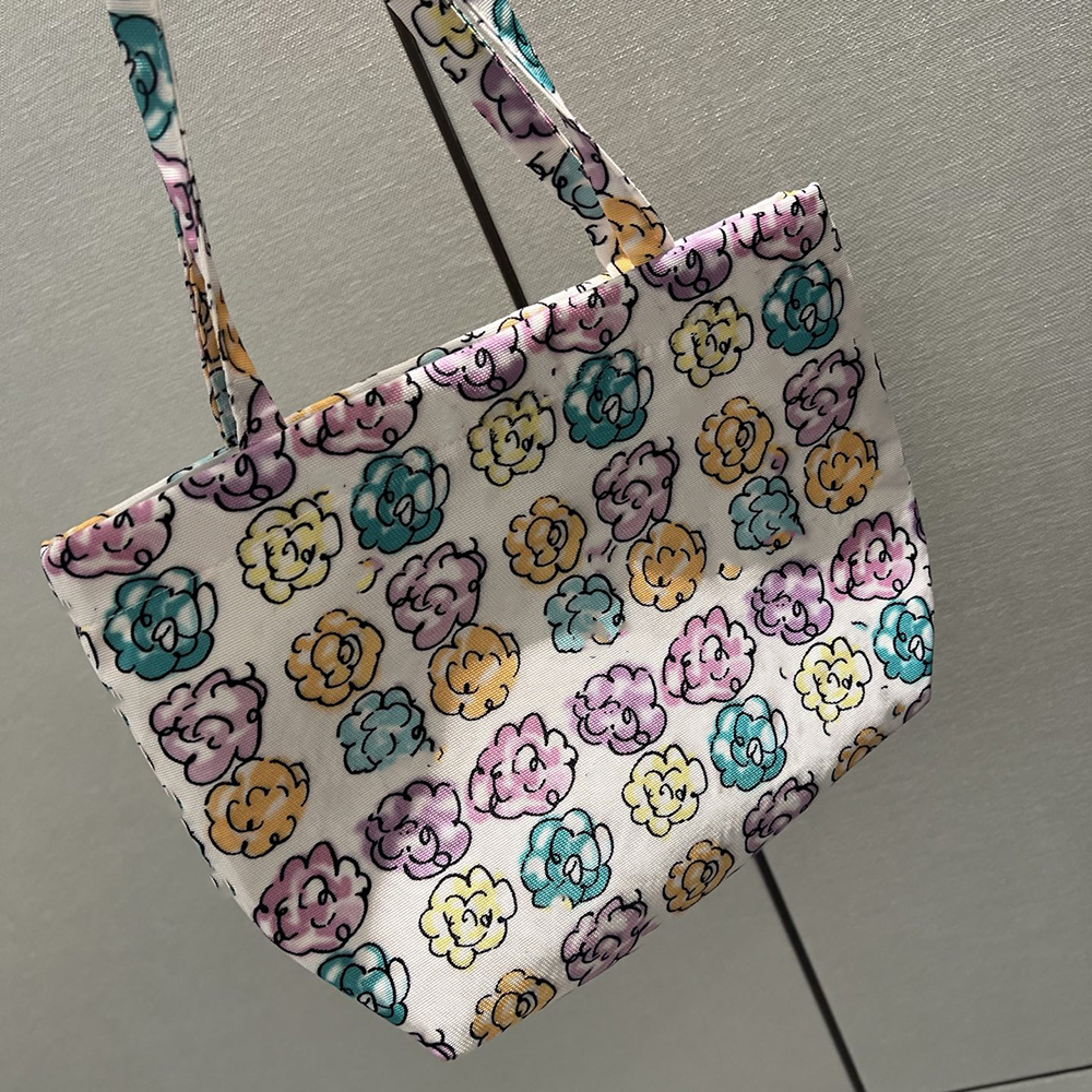 Designer graffiti canvas tote bag storage bags printed Letters UNIFORM Casual Handbag for BeachTravelling Shopping Gym