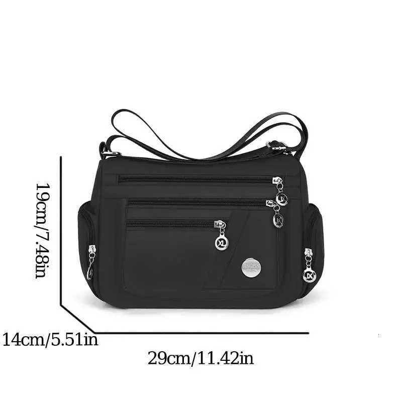 Women Nylon Waterproof Bag Messenger Bags For Lady Crossbody Large Capacity Travel Shoulder Bag Casual Handbags High Quality Y250730