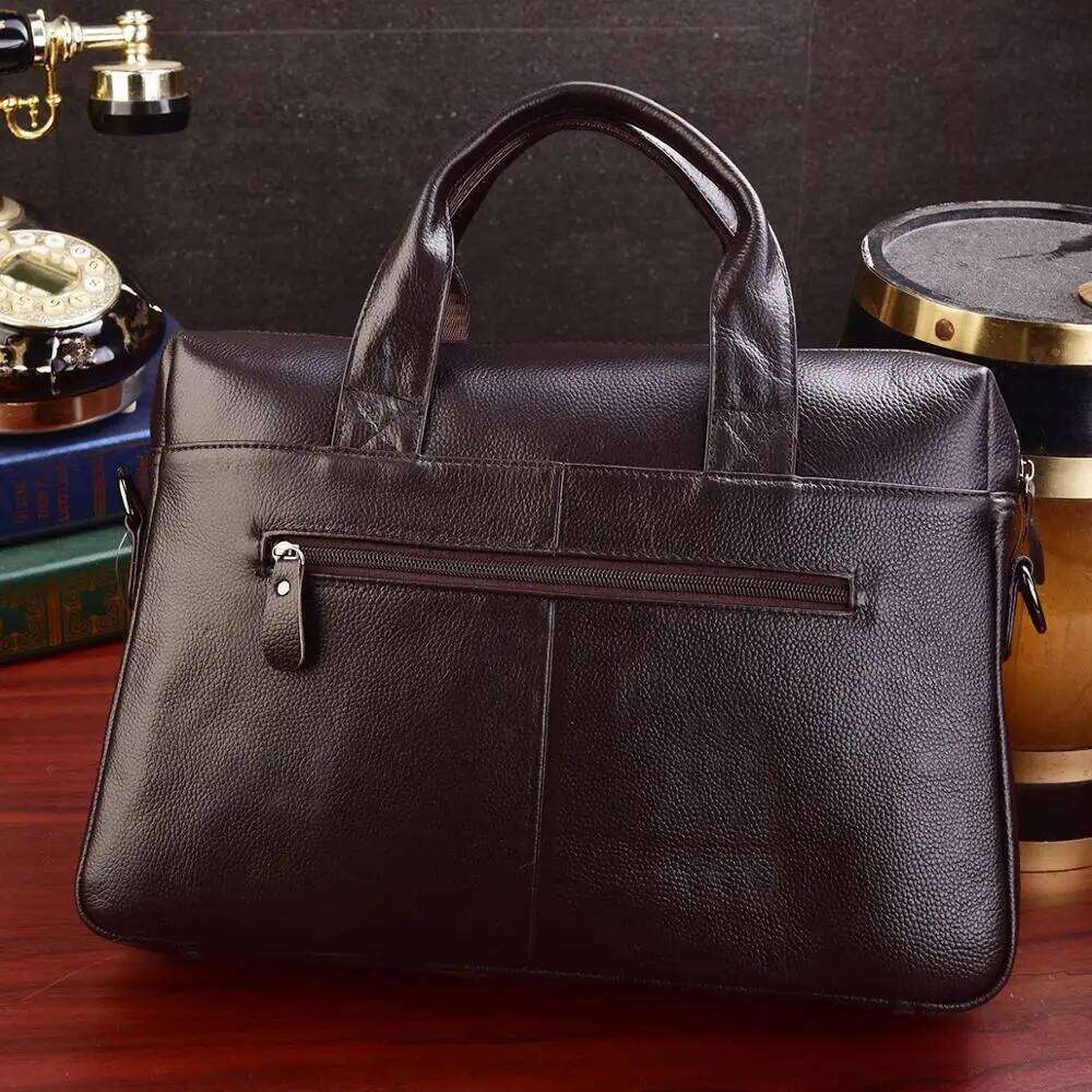 Business Laptop Bag Genuine Handbags Male Travel Briefcases Men High Quality Cowhide Leather Messenger Bags
