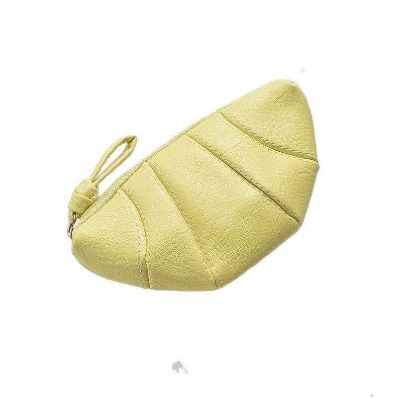2025 Croissant Mini Bag - Stylish PU Lipstick Coin Purse with Chain Strap, Retro Chic Small Wallet in 4 Colors