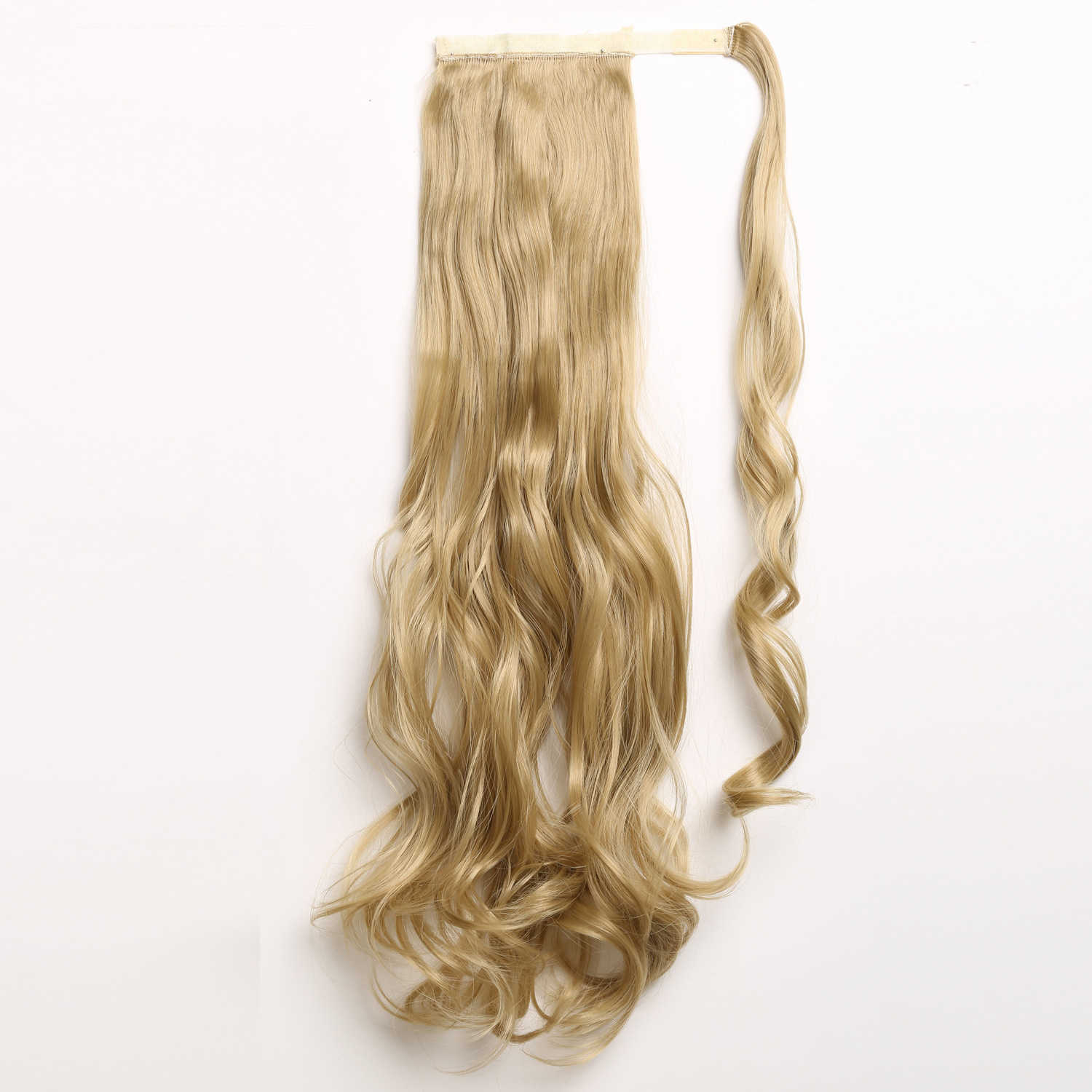 European and American long hair with Velcro ponytail lady synthetic hair extension clips S25731
