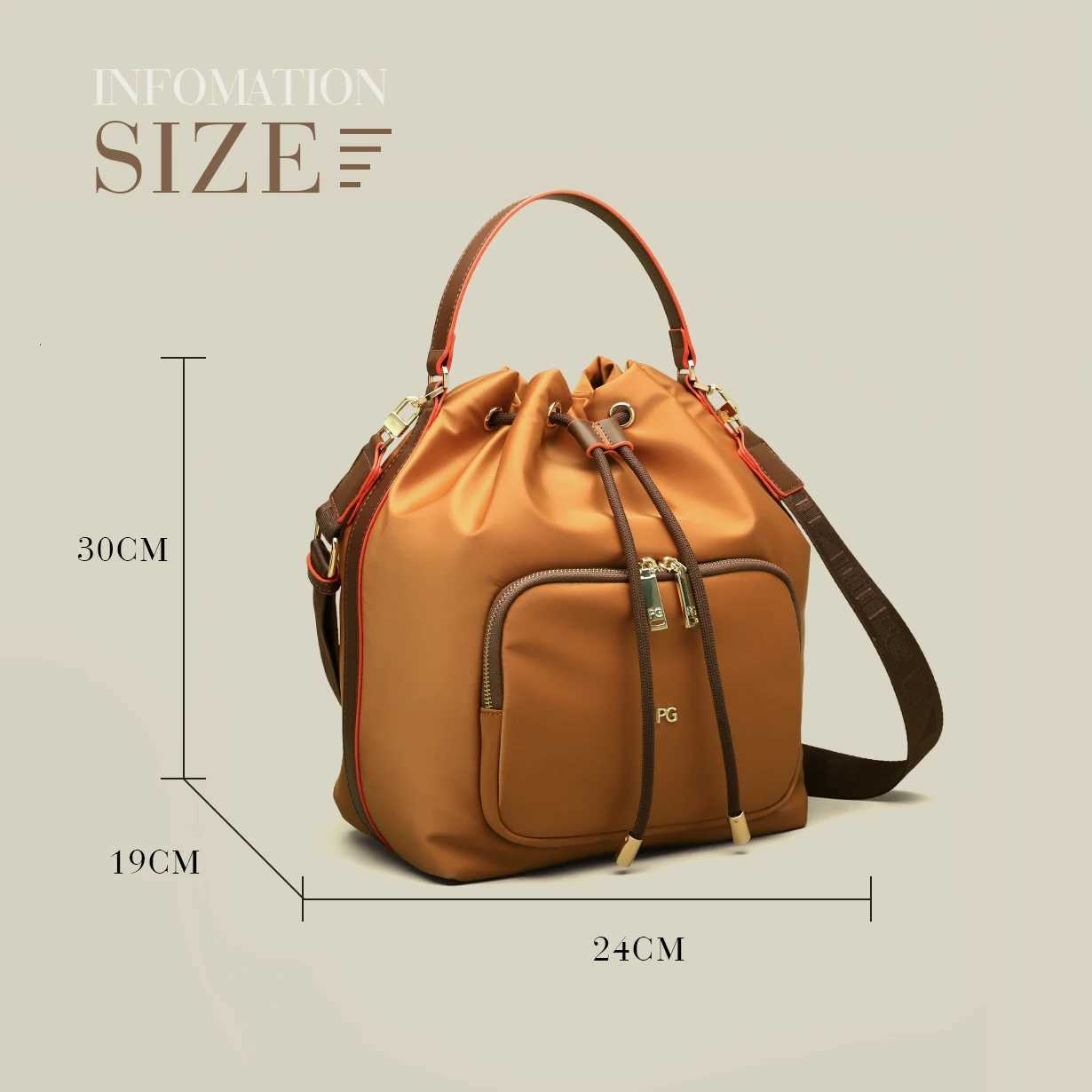 PG 2025 autumn and winter Nylon New Vintage Women highcapacity Designers Luxury Handbags Women Shoulder Bags Female HandbagsW251101