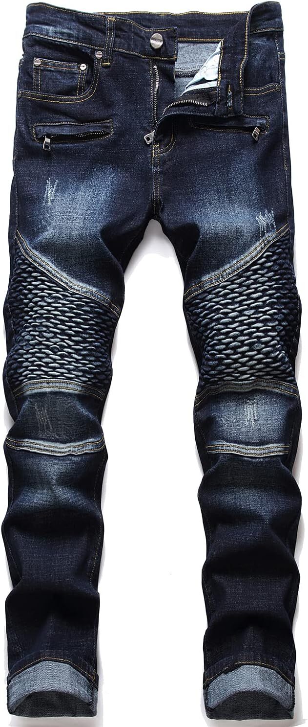 Mens Jeans Designer Jeans For Men Jeans Mens Classic Zipper Rider Regular Edition Elastic Jeans