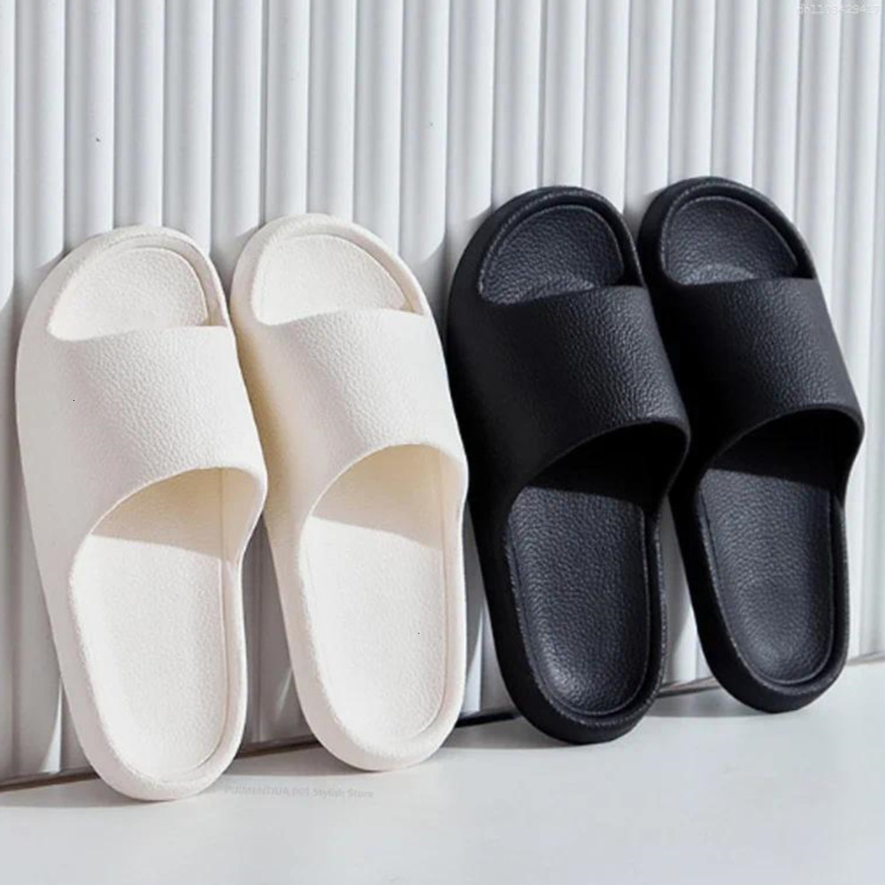 Slippers Womens Summer FlipFlops Men Solid Simple Bath Shower NonSlip Soft Eva Outdoor Couple Shoes Flip Flops 35-42 00