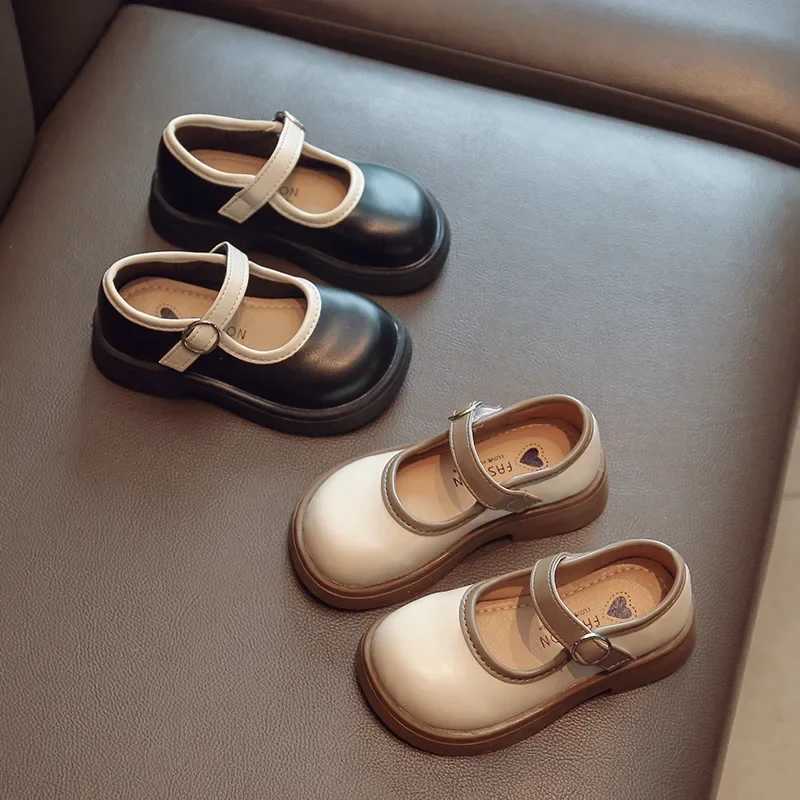 Size 2136 Girls Leather Shoes Spring Autumn Kids Oxfords for Girl Performance Wedding Children Shoes School Mary Jane ShoesT251101