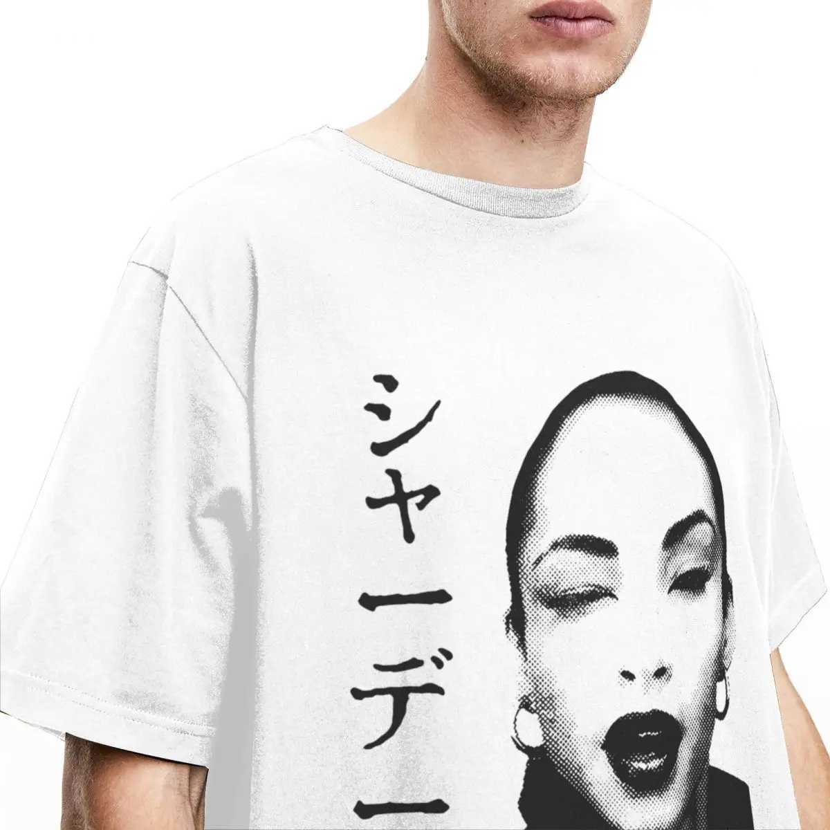 Men T-Shirts S-Sade Adu Singer Vintage 100% Cotton T Shirt Short Slve T Shirt Crewneck Clothes Plus SizeC250331