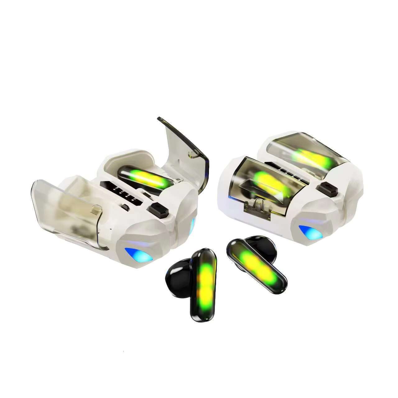 Cross-Border New K75 Wireless Earphones LED Battery Indicator JL Stereo Trendy Cool Design for Gaming Low Latency