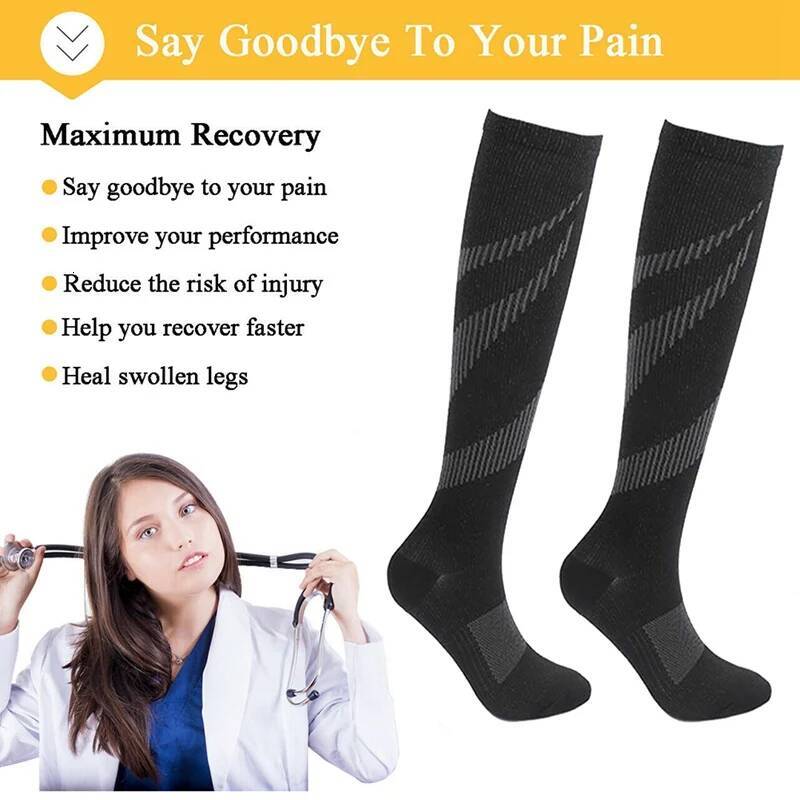 Varicose Veins Compression Stockings Nurse Sports Cycling Socks Diabetics Running Gift for Men Diabetes Nature Hiking ddmythur