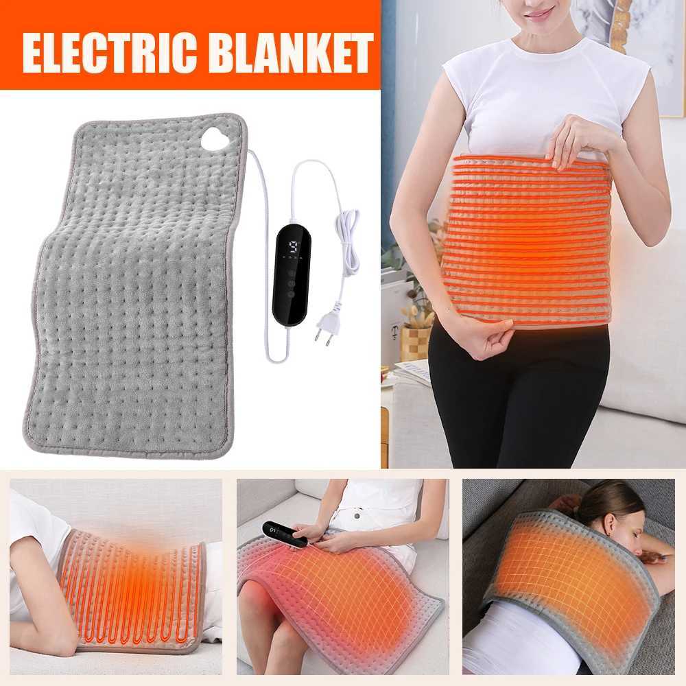 Eu Plus Standard Electric Heating Blanket MultiFunctional Warming Blanket Protects Waist Shoulders Neck Winter Warmth Item X251101