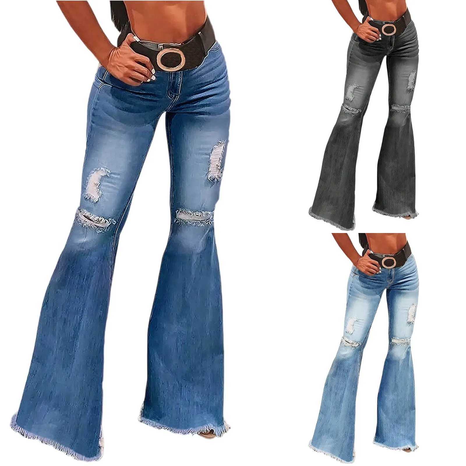Womens Jeans Retro Solid Color High Waist Stretch Denim Pants Sexy Design Jeans Fashion Streetwear Daily Female Elastic Trousers J251031