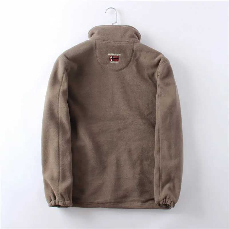 Thickened Double Sided Polar Fleece Jacket for Men AutumnWinter Warm Casual Loose Fit Big Size CoatXJ251101