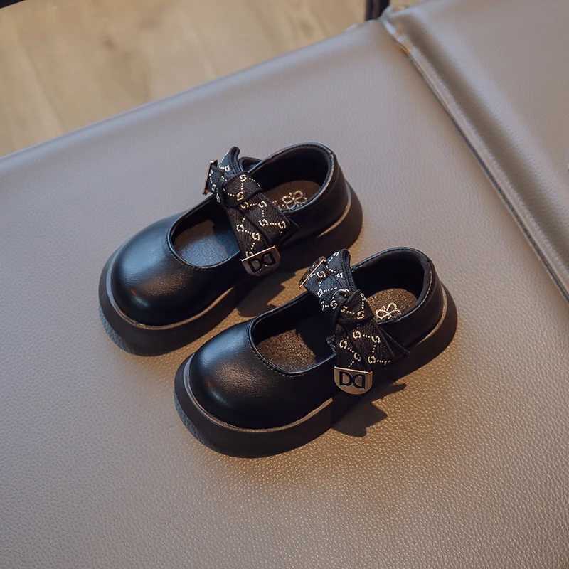 Girl Princess Small Shoes Spring and Autumn Fashion New Dance Shoes Big Girl Child Bow Solid Color Single ShoesT251101