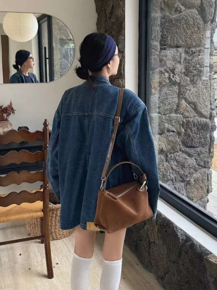 Upgrade Version Dark Red Coffee Matte Suede Leather Pillow Tote High Quality Women's Handbag Winter Autumn Female Shoulder Bag