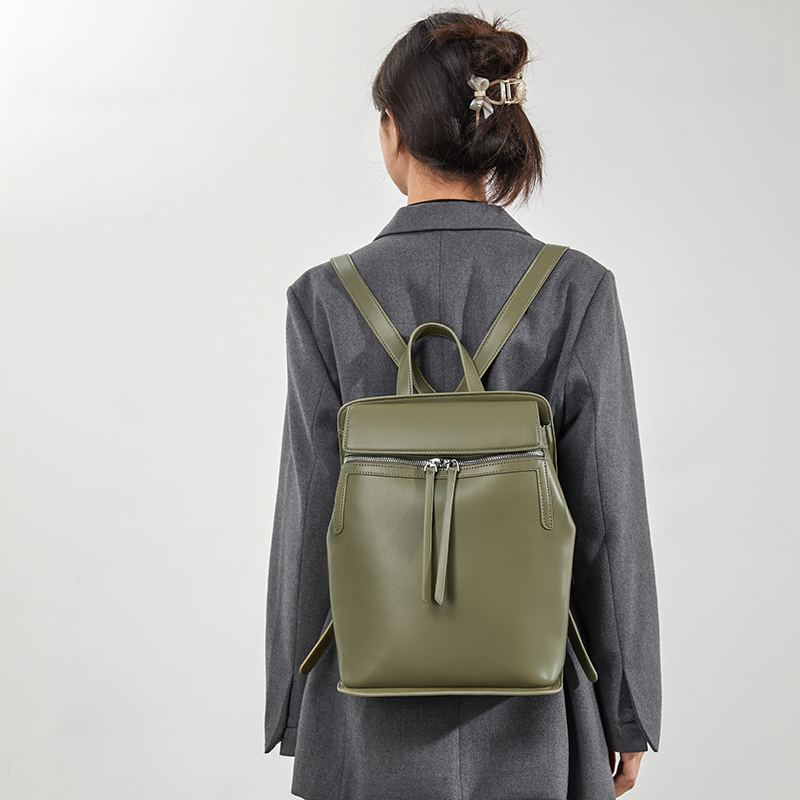 Sewafox Fashion Women's Backpack Lightweight Student Backpack Waterproof Laptop Bag Can Hold 13 Inch Birch Tea Grey Black and White Mousse