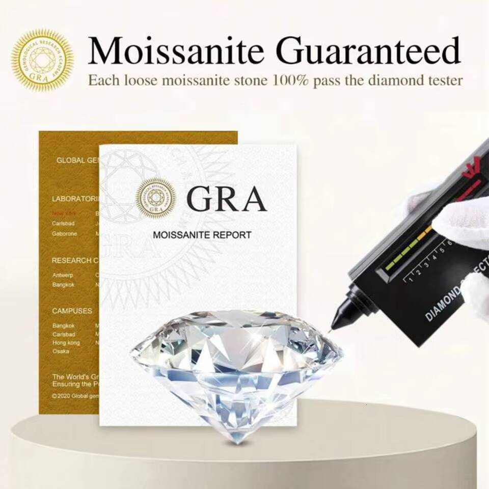 Luxury Diamond Moissanite vvs D Color single 05ct 5mm Tennis Round Cut Women Bracelet for Women s925 Silver Fine Jewelry