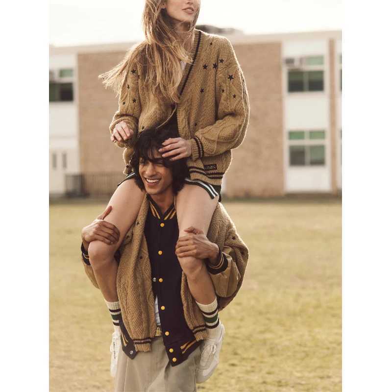 Autumn New Knit Cardigan Women Knitwear Sweater Coat Long Sleeve Vneck Female Knitted TopsT251101