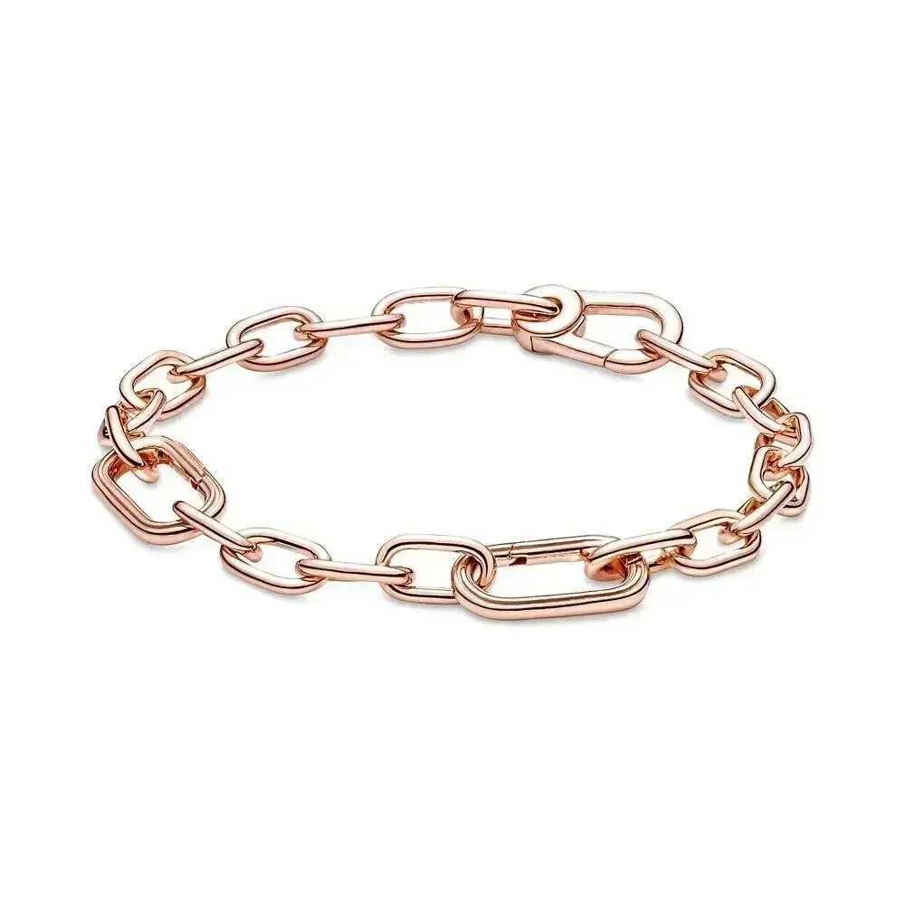 New high-quality 925 sterling silver beautiful chain bracelet suitable for womens party gifts 1 1 DIY jewelry Y250329