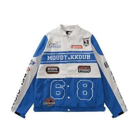 hoodie Women's Wear American Retro Y2k Detachable Motorcycle Baseball Womens Street Hip Hop Trend Wild Couple Casual Loose Jacket Top jacket