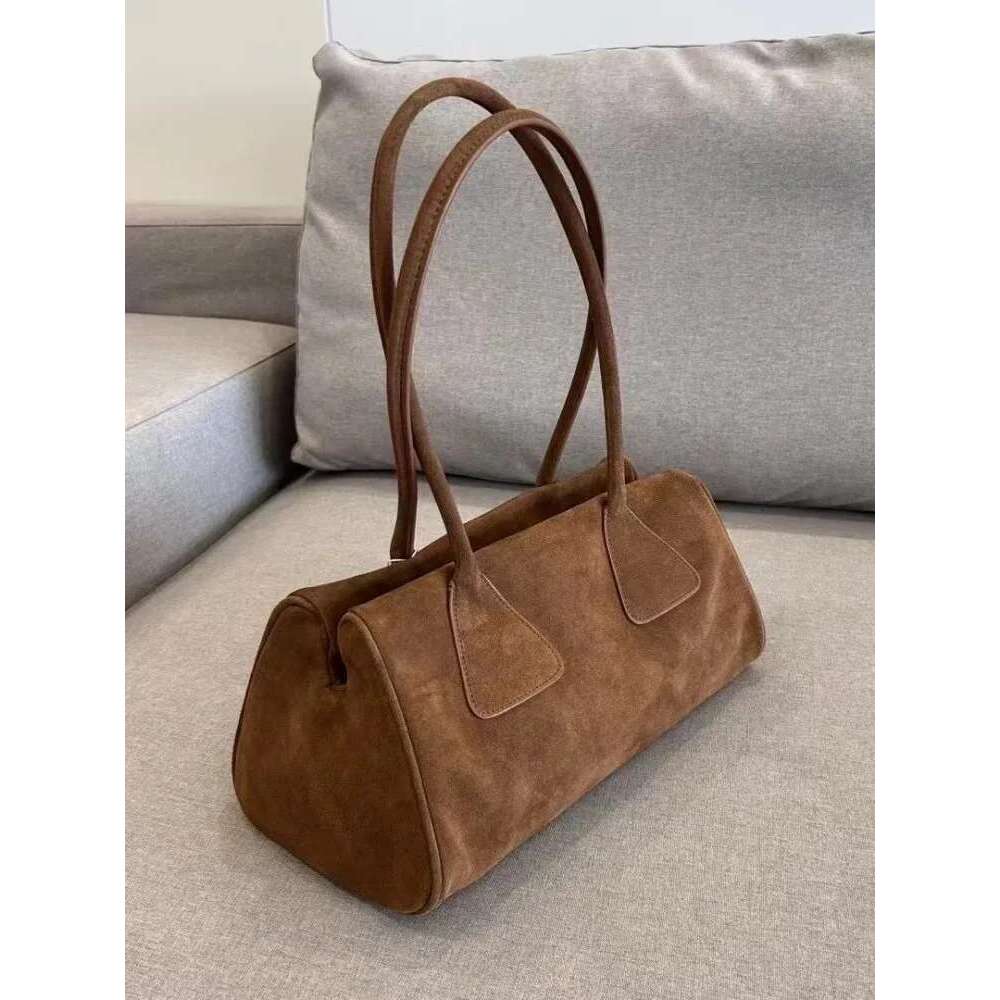Women's Bags Womens Vintage Single Shoulder Autumn Cwo Suede Totes Handbag Designer Pillow Bag Office Ladies Casual Elegant Armpit Bags