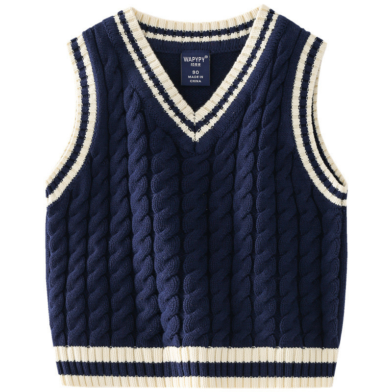 Toddler Boys Cable Knit Cricket Sweater Vest 220330