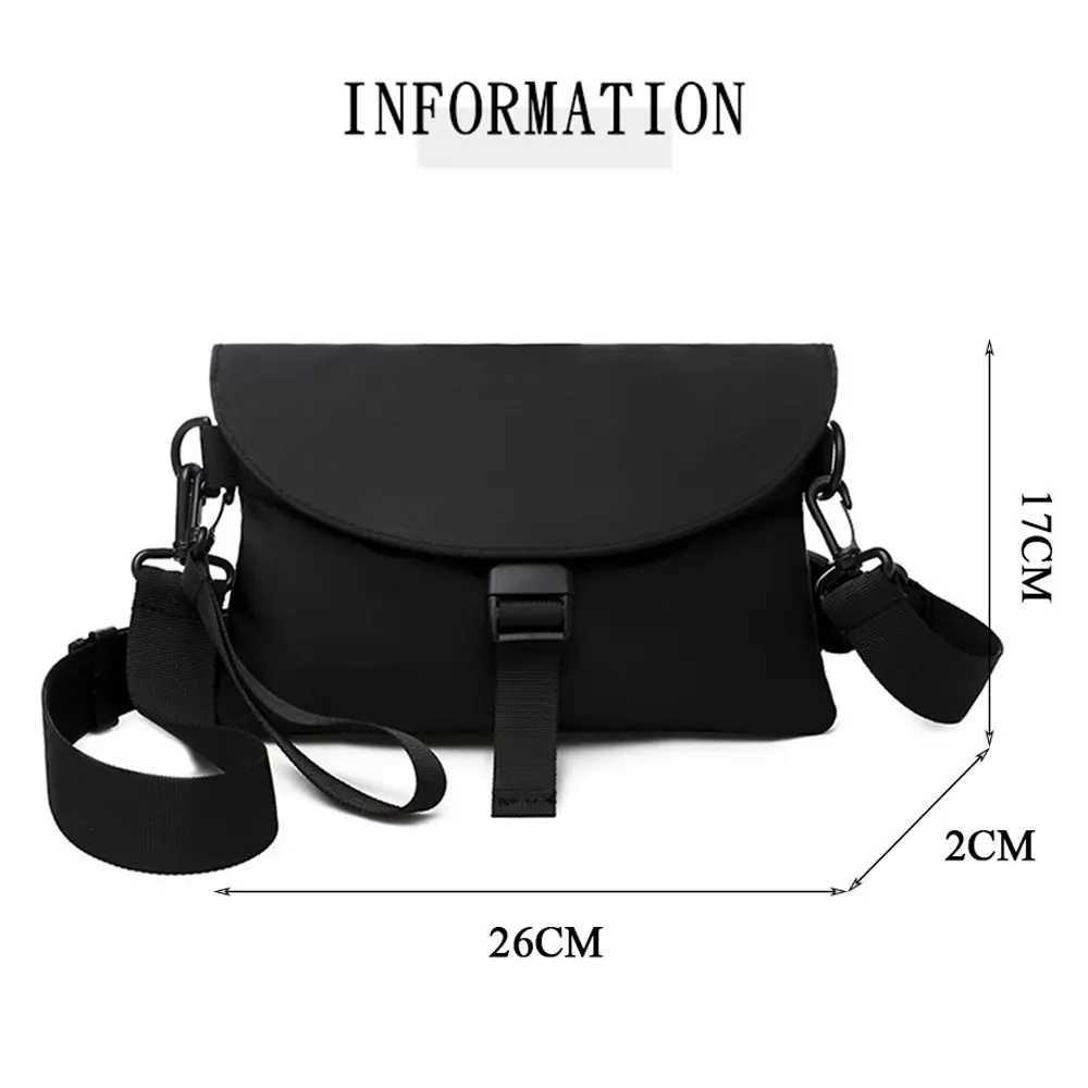 Men Nylon Chest Pack Cellphone Pouch Outdoor Sports Crossbody Bag Casual Running Cycling Sling BagW251101