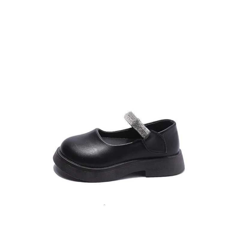 Girls Princess Shoes Autumn New Childrens Soft Sole Fashion Rhinestone Leather Shoes School Party Wedding Kids Shoes J122T251101