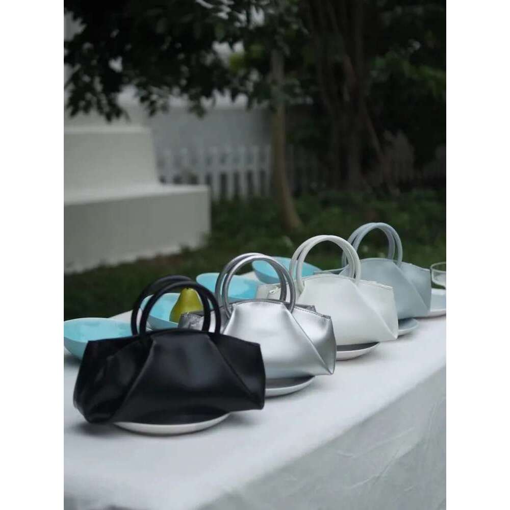 Women's Bags New Fashion Office Ladies Elegant Totes Handbag Solid Color Genuine Leather Women Sinlge Shoulder Bags Designer Pillow Bag
