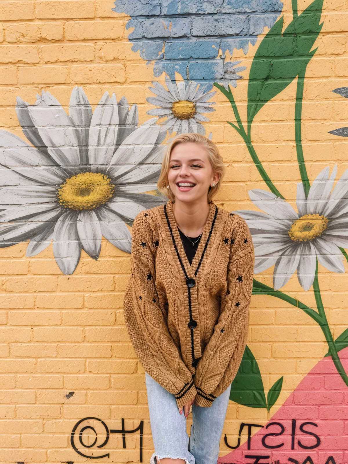 Unisex TS Fearless Cardigan Knitted Brown Valentine Gift VersatileT251101