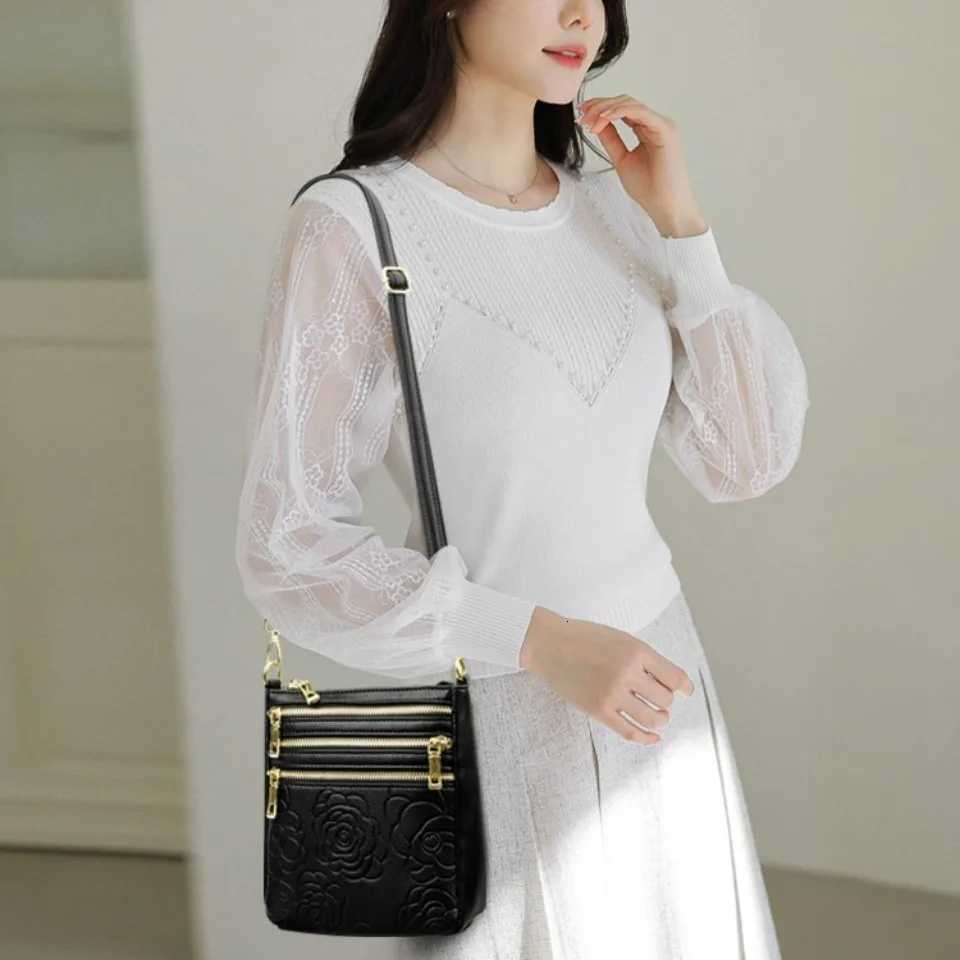 Three Zippers Design Crossbody Bags for Women Soft Leather Handbags High Quality Shoulder Bag Bolsa Women Messenger Bags SacW251101